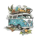campervan chef   tattoo design idea