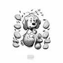 peanuts and beans tattoo design idea