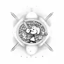 peanuts and beans tattoo design idea