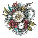 chrono tattoo design idea