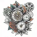 chrono tattoo design idea