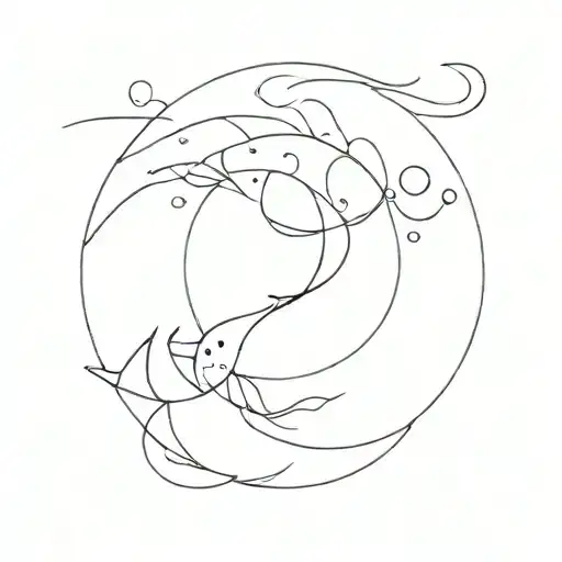 tide and time waits for none tattoo design idea