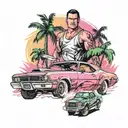 gta vice city tattoo design idea