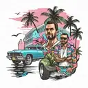 gta vice city tattoo design idea