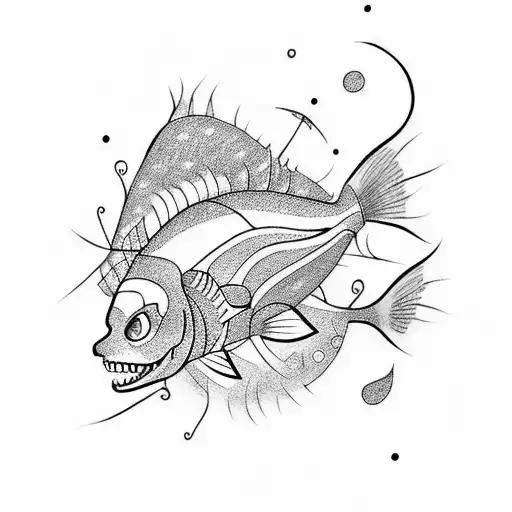 a tattoo inspired in Tim Burton's Big Fish movie tattoo design idea