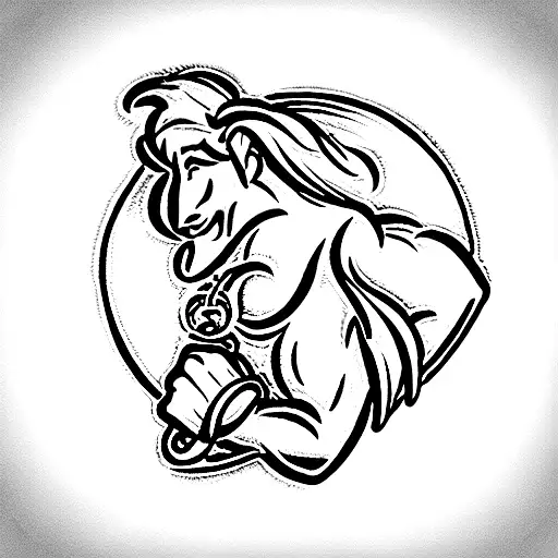 Disney's Hercules medal tattoo design idea