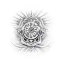 memorial for dad tattoo design idea