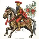 albanian skanderbeg on his horse tattoo design idea