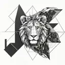 Leo and Virgo tattoo design idea