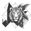 Leo and Virgo tattoo design idea