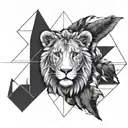 Leo and Virgo tattoo design idea