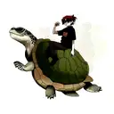 Turtle tattoo design idea