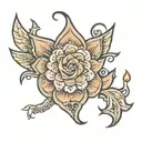 pressed penny  tattoo design idea