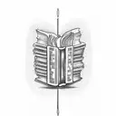 Incorporate an open Bible with the words “Sola Scriptura” in an elegant font tattoo design idea