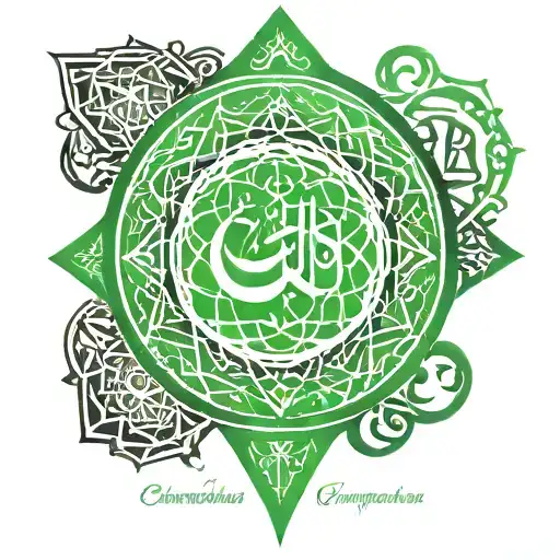 ISLAMIC Green logo for islamic competition tattoo design idea