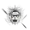 shingeki no kyojin mikasa cachecol tattoo design idea