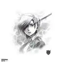 shingeki no kyojin mikasa cachecol tattoo design idea