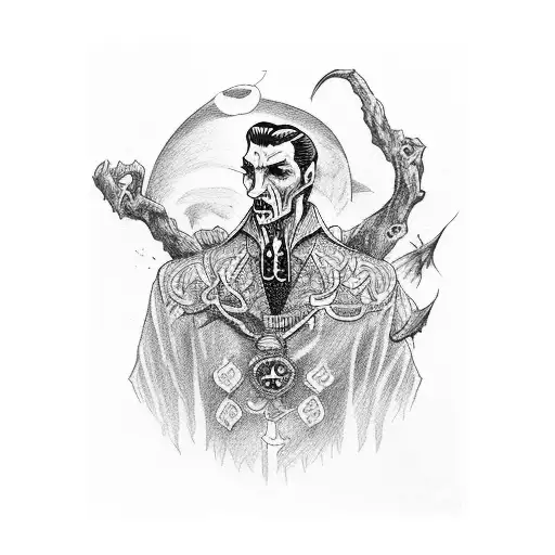 Dracula  tattoo design idea
