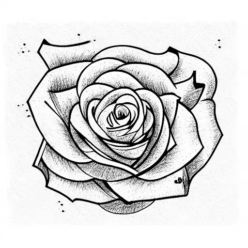 Rose tattoo design idea