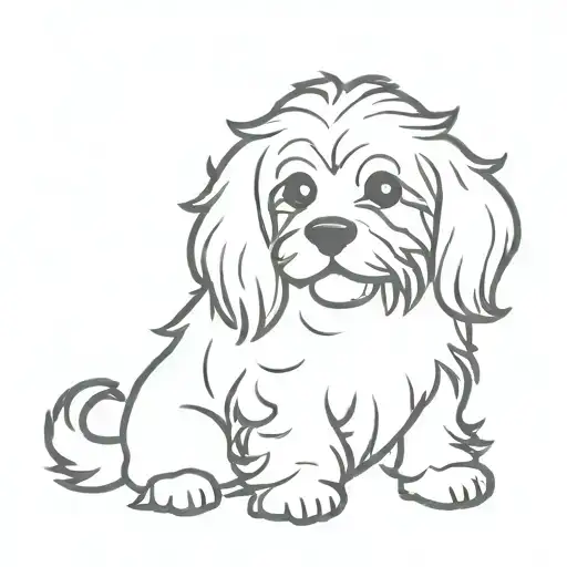 Cavoodle tattoo design idea