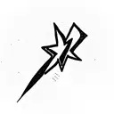 lemniscate with thunderbolt tattoo design idea