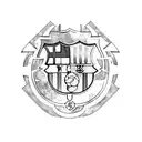 fc barcelona tattoo design idea