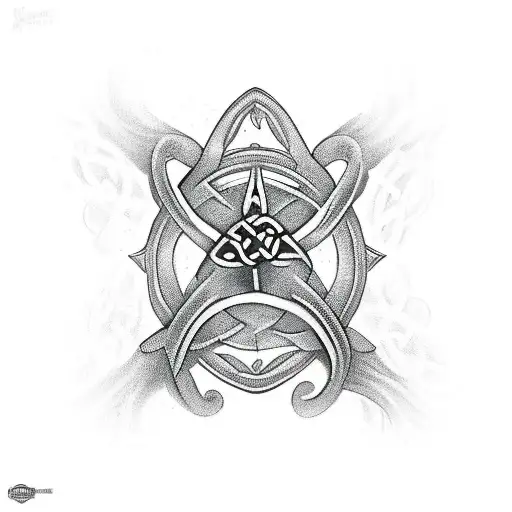 celtic banshee tattoo design idea