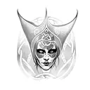 celtic banshee tattoo design idea