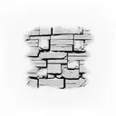 A brick wall with incomplete bricks and the phrase bricks by bricks tattoo design idea