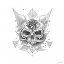 Coffin tattoo design idea