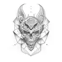 Coffin tattoo design idea