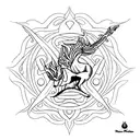 Sleeve tattoo. Based off of the 4 elements fire wind water earth going into birth flowers and the a mother deer and 3 ba tattoo design idea