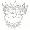 Kendrick lamar crown of thornes wrapped round tattoo design idea