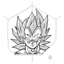 vegeta tattoo design idea