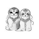 russian doll tattoo design idea