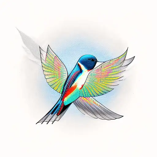 Swallow Bird tattoo design idea