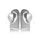 (dad) (son) (silhouette) (boxing gloves) (walking) (boxing ring) tattoo design idea