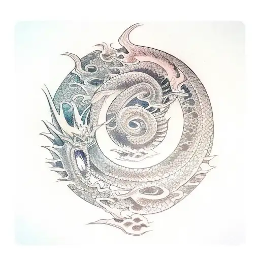 dragon eye tattoo design idea