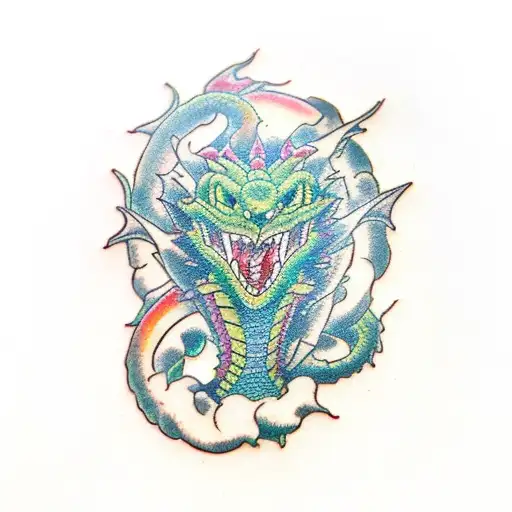 green dragon 1996 tattoo design idea