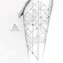 patchwork sleeve tattoo design idea