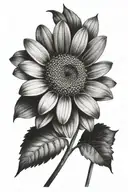 gerber daisy tattoo design idea