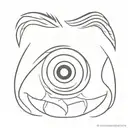 dead crying eye tattoo design idea