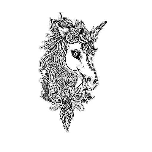 Minimalist unicorn | Unicorn tattoos, Birthday tattoo, Tattoos