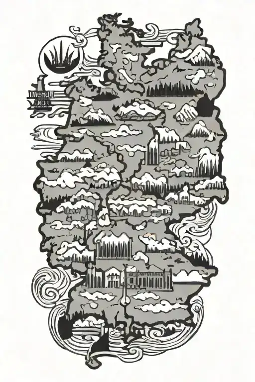 Germany map tattoo tattoo design idea