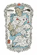 Germany map tattoo tattoo design idea