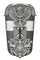 Germany, USA, Peru tattoo design idea