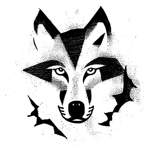 Wolf sword ivy tattoo design idea