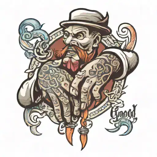 handshake with the words 'Good Chap' tattoo design idea