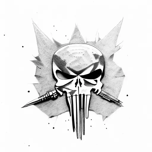 punisher tattoo design idea