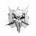 punisher tattoo design idea